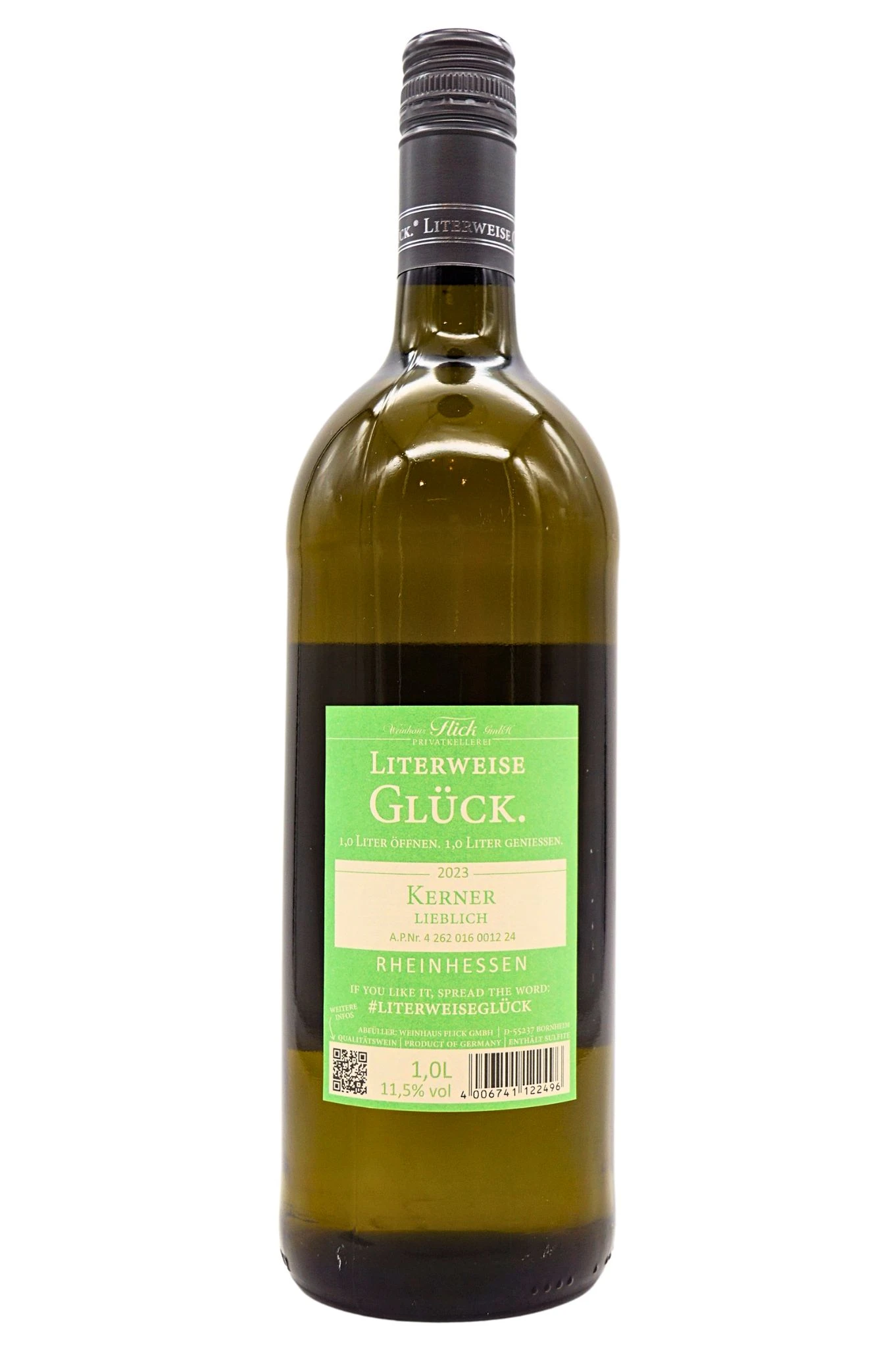 Weinhaus Flick - KERNER Lieblich Literweise Glück 4 Weinhaus Flick - KERNER Lieblich Literweise Glück - Image 2