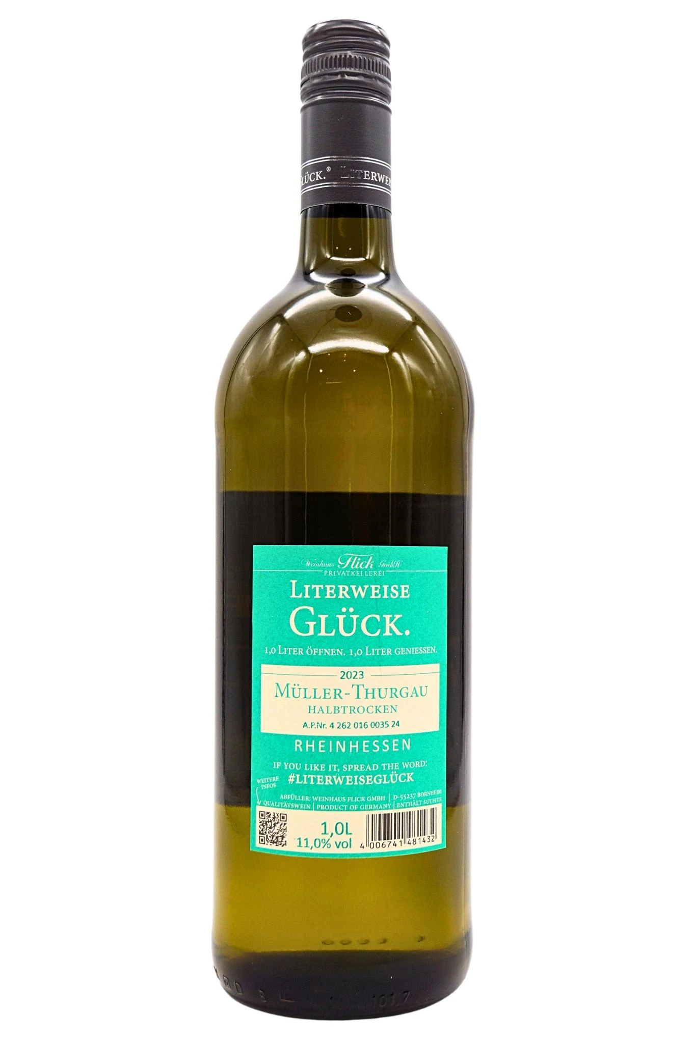 Weinhaus Flick - MÜLLER THRUGAU Halbtrocken Literweise Glück 4 Weinhaus Flick - MÜLLER THRUGAU Halbtrocken Literweise Glück - Image 2