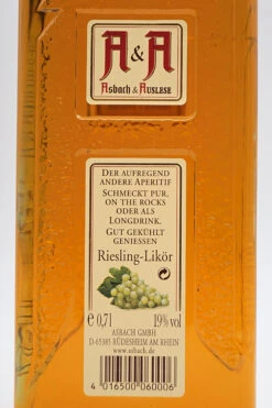 Asbach - A&A Auslese Riesling-Likör -Der-Schnapsstodl AsbachRieslingLikor3