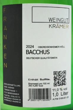 Weingut Krämer - BACCHUS 2024 8 Weingut Krämer - BACCHUS 2024 -Der-Schnapsstodl DSC00381