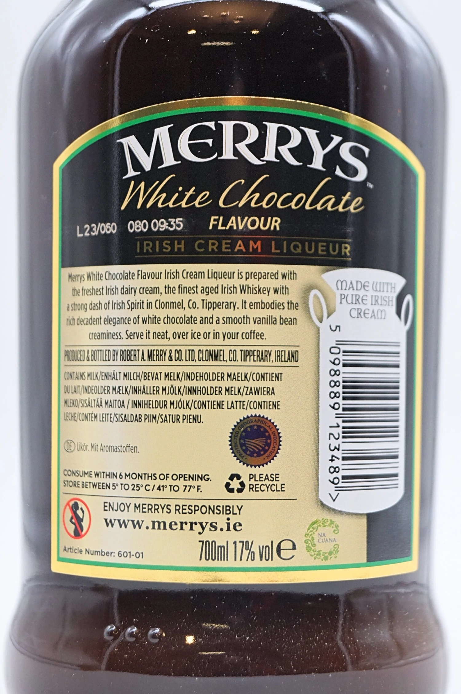 Merrys - White Chocolate Irish Cream Likör 6 Merrys - White Chocolate Irish Cream Likör - Image 4
