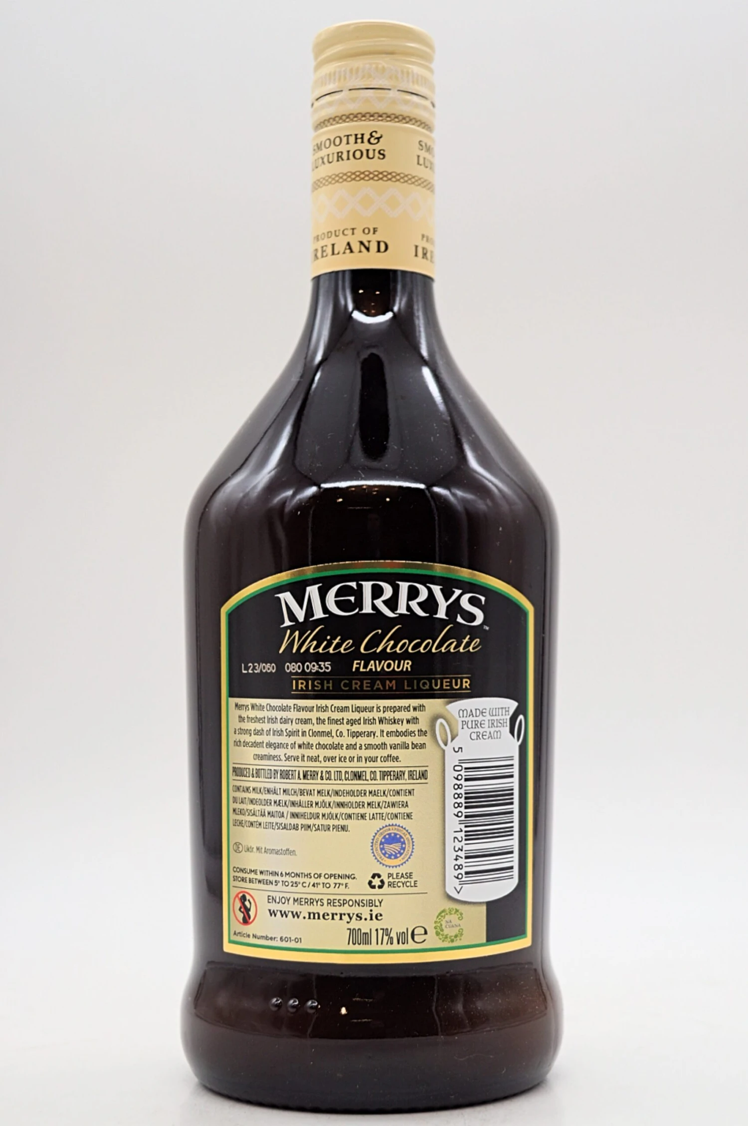 Merrys - White Chocolate Irish Cream Likör 4 Merrys - White Chocolate Irish Cream Likör - Image 2