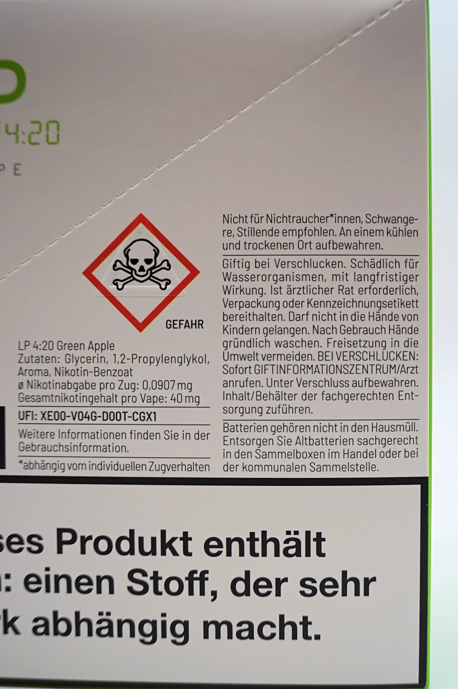 LP 4:20 - E-Zigarette Green Apple 10 Stück Sparset 7 LP 4:20 - E-Zigarette Green Apple 10 Stück Sparset - Image 5