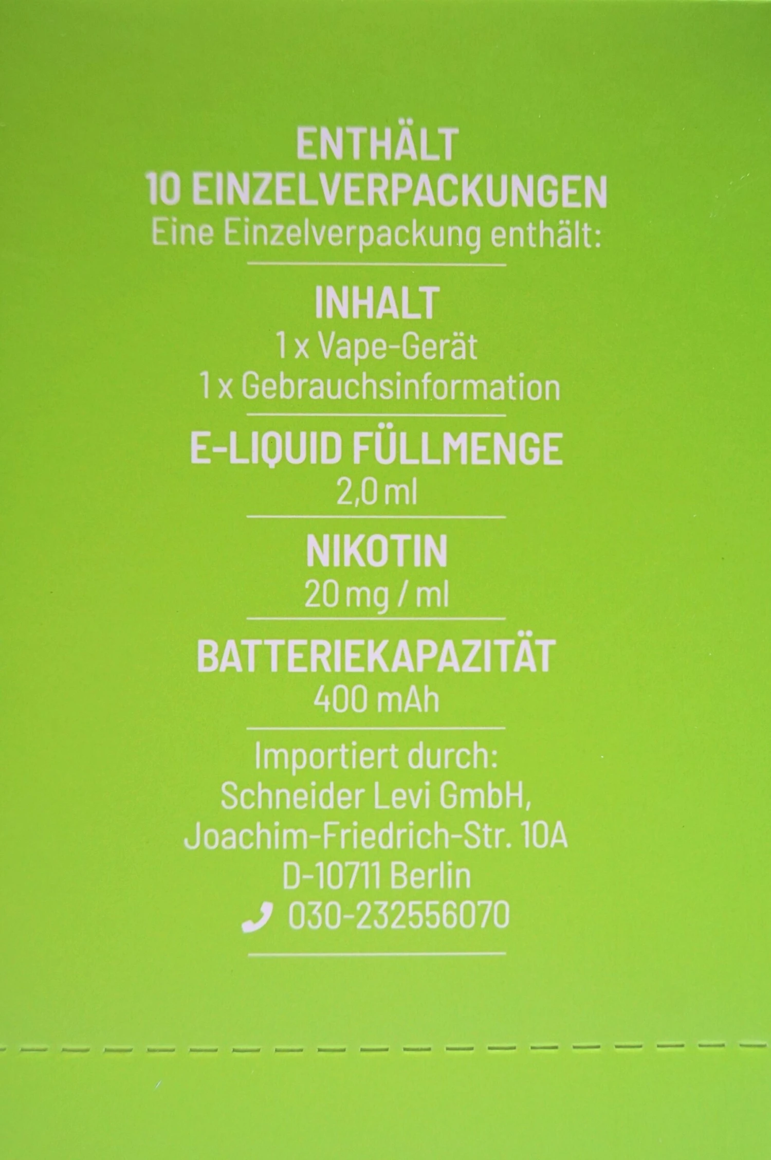 LP 4:20 - E-Zigarette Green Apple 10 Stück Sparset 6 LP 4:20 - E-Zigarette Green Apple 10 Stück Sparset - Image 4