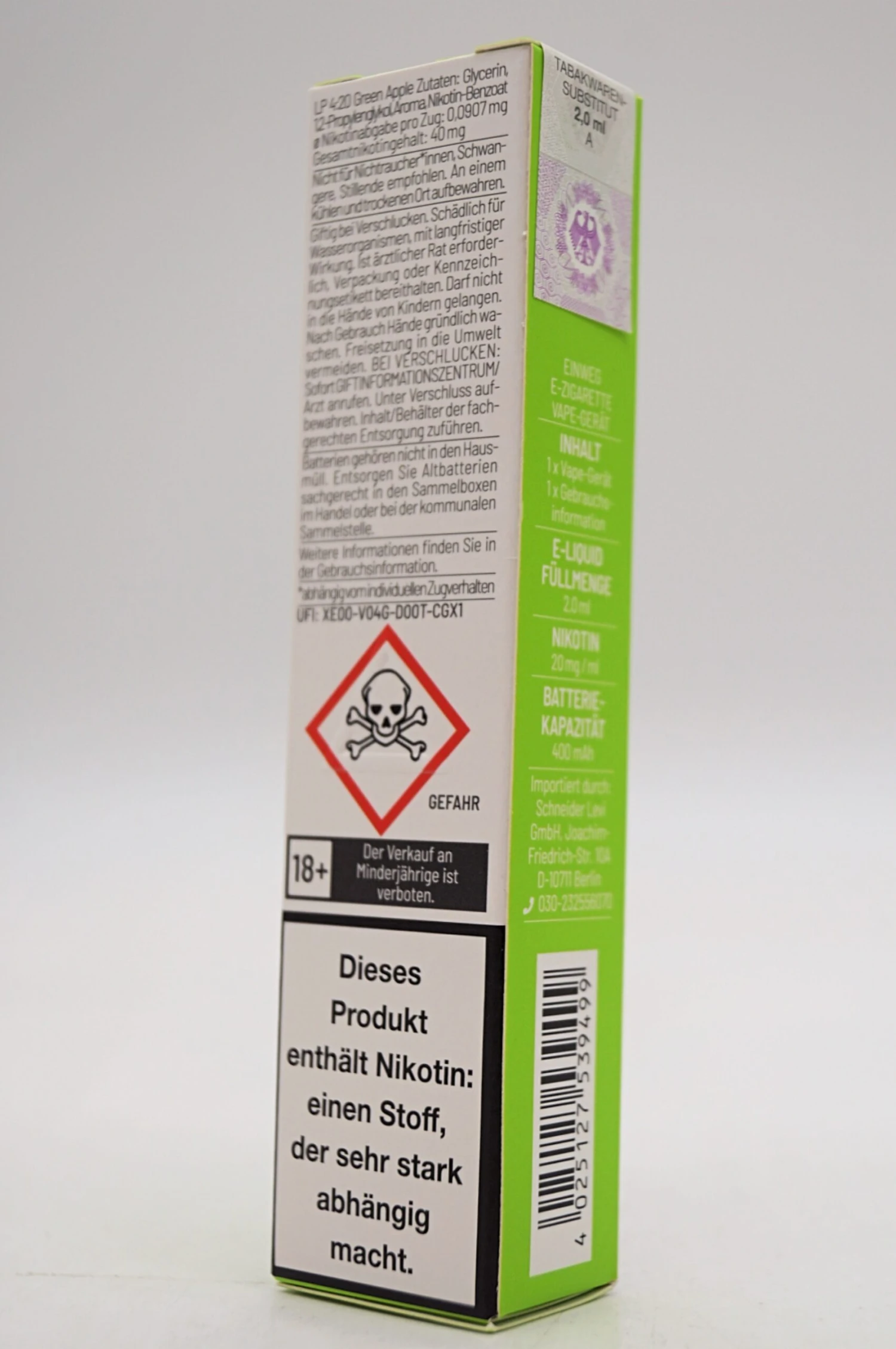 LP 4:20 - E-Zigarette Green Apple 10 Stück Sparset 9 LP 4:20 - E-Zigarette Green Apple 10 Stück Sparset - Image 7