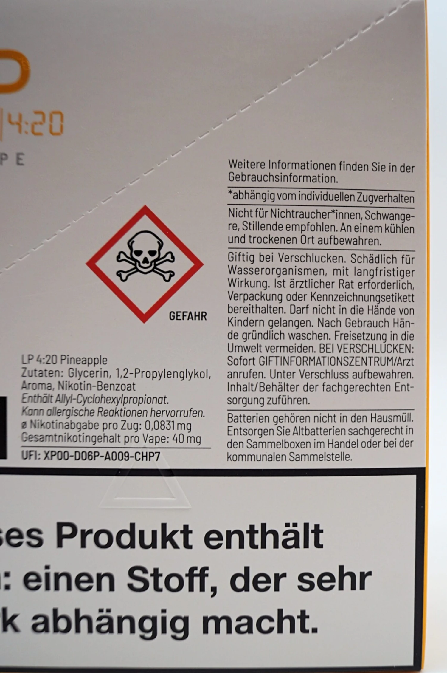 LP 4:20 - E-Zigarette Pineapple 10 Stück Sparset 7 LP 4:20 - E-Zigarette Pineapple 10 Stück Sparset - Image 5