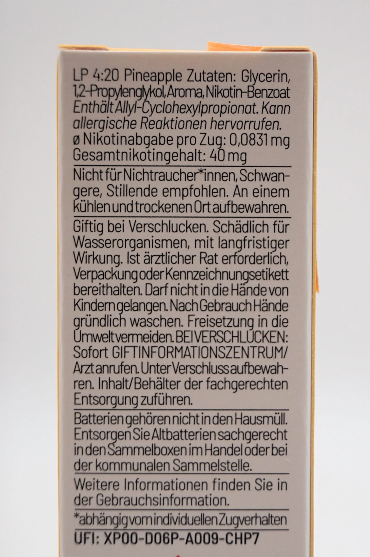 LP 4:20 - E-Zigarette Pineapple 7 LP 4:20 - E-Zigarette Pineapple - Image 5