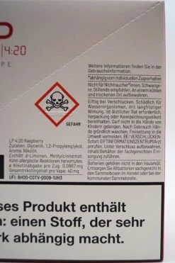 LP 4:20 - E-Zigarette Raspberry 10 Stück Sparset -Der-Schnapsstodl DSC09909h