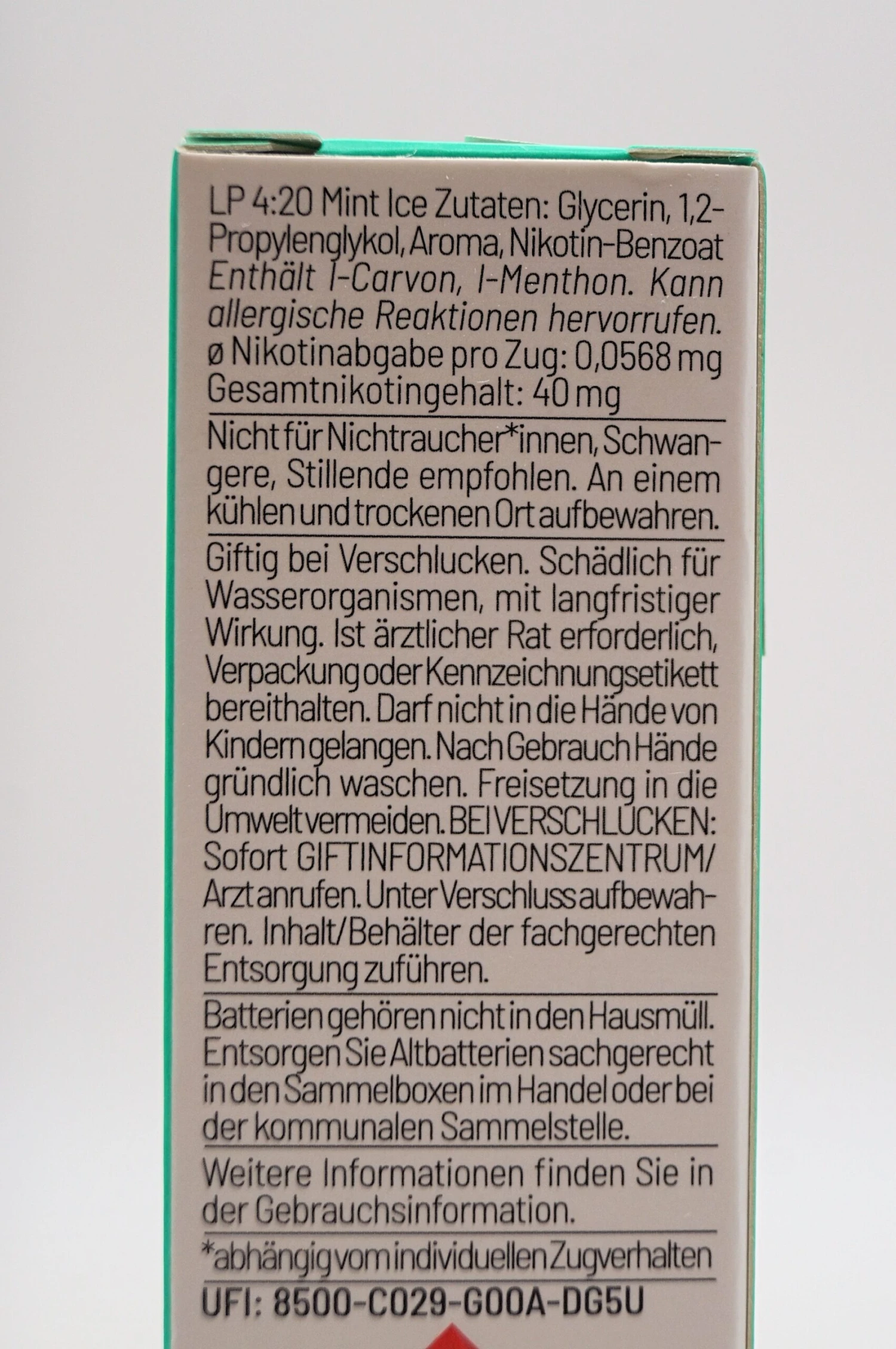 LP 4:20 - E-Zigarette Mint Ice 7 LP 4:20 - E-Zigarette Mint Ice - Image 5