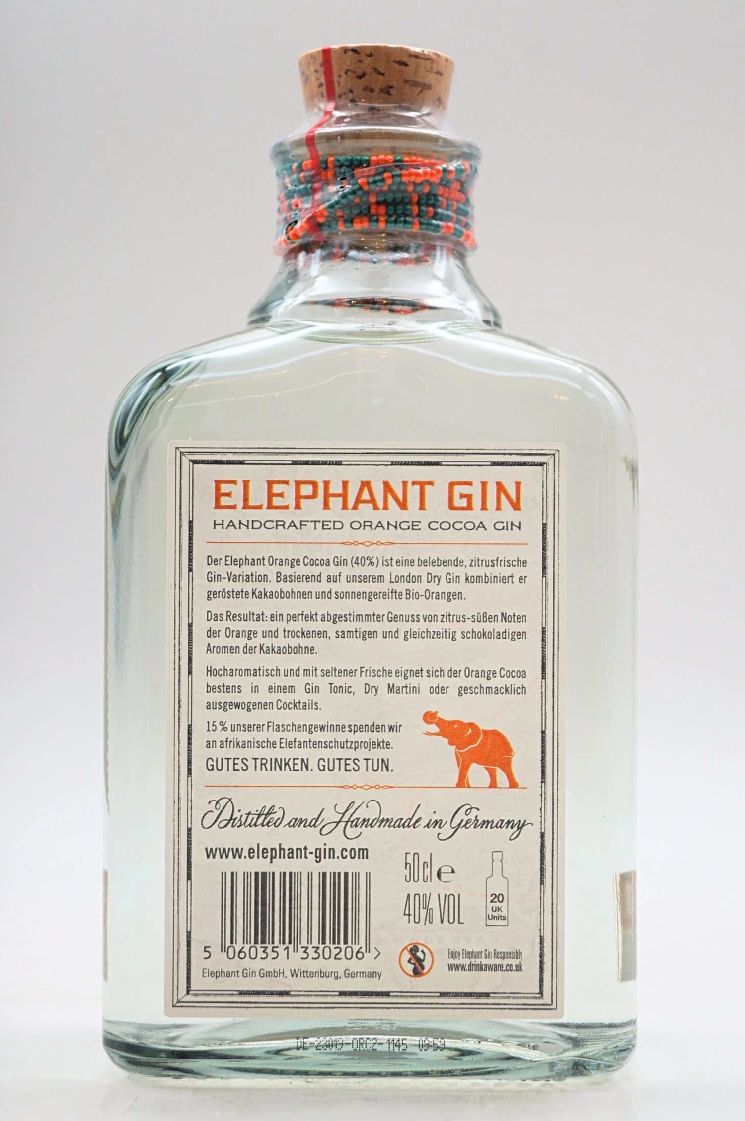 Elephant Gin - Orange Cocoa Gin 4 Elephant Gin - Orange Cocoa Gin - Image 2