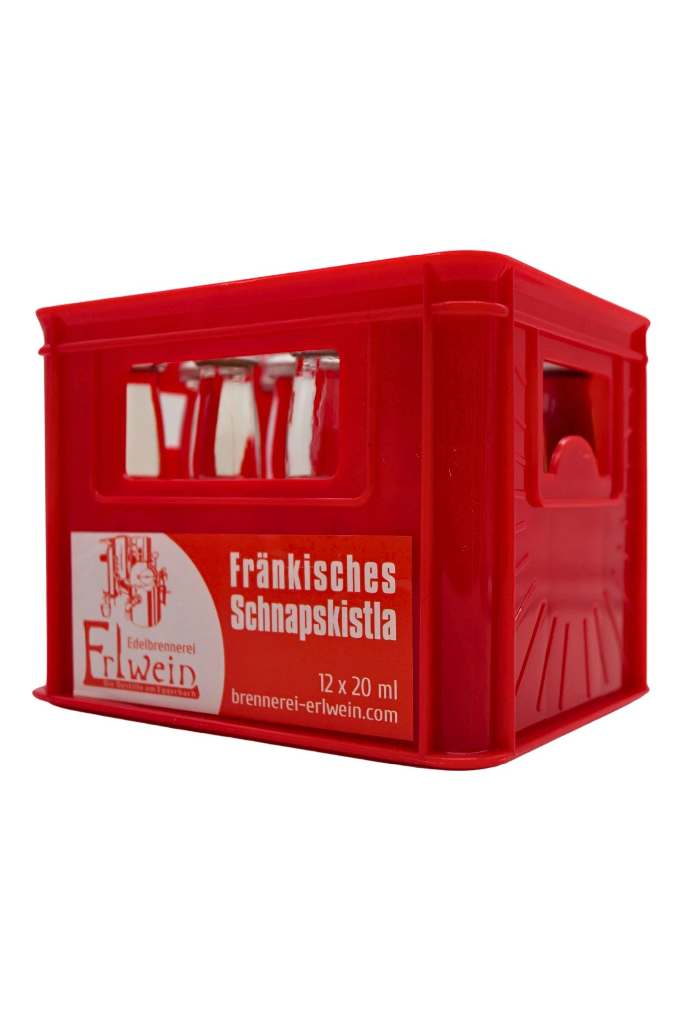 Fränkische Edelbrennerei Erlwein - Schnapskistchen 12x20ml 4 Fränkische Edelbrennerei Erlwein - Schnapskistchen 12x20ml - Image 2