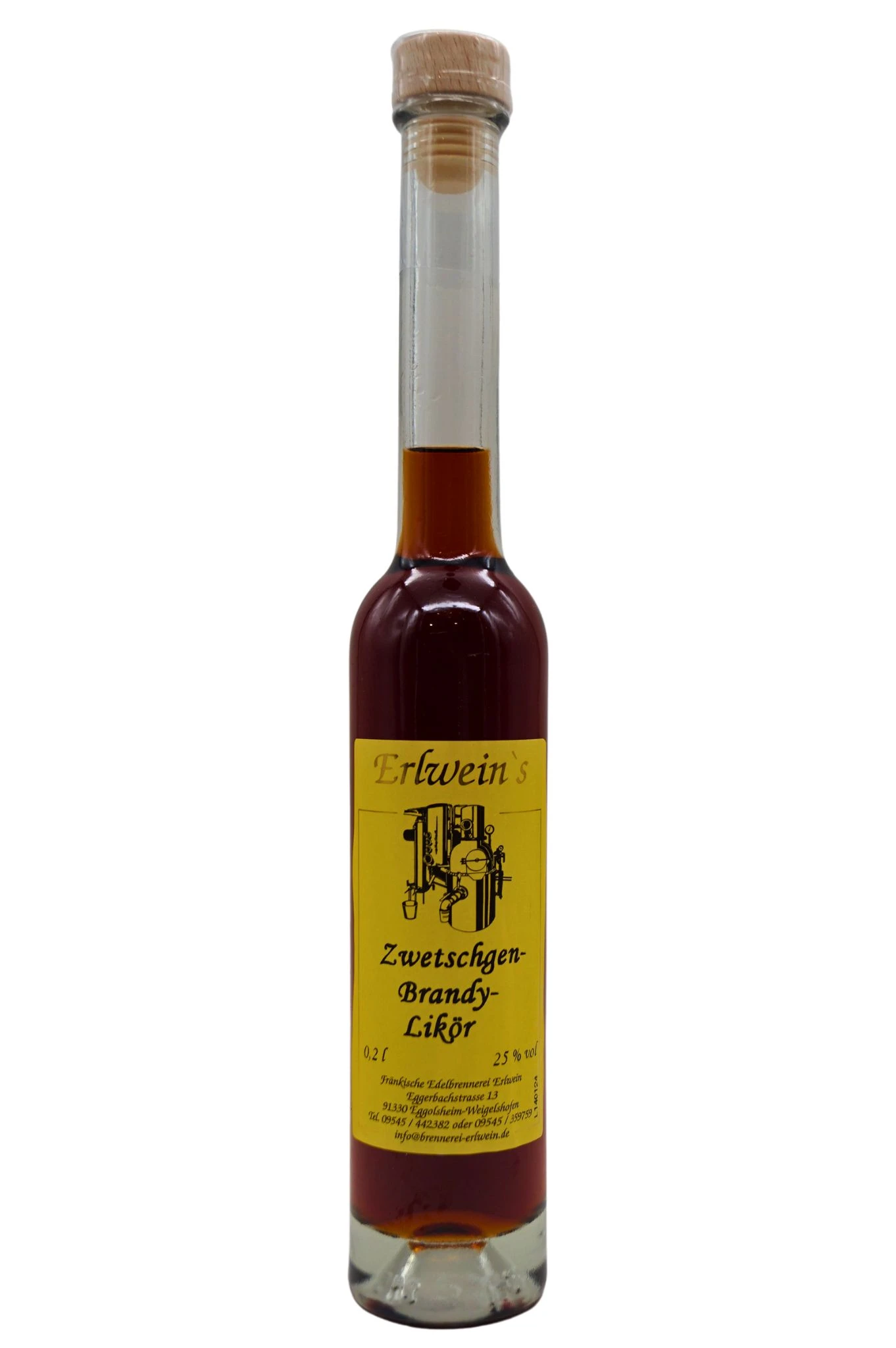 Fränkische Edelbrennerei Erlwein - Zwetschgen-Brandy-Likör 3 Fränkische Edelbrennerei Erlwein - Zwetschgen-Brandy-Likör