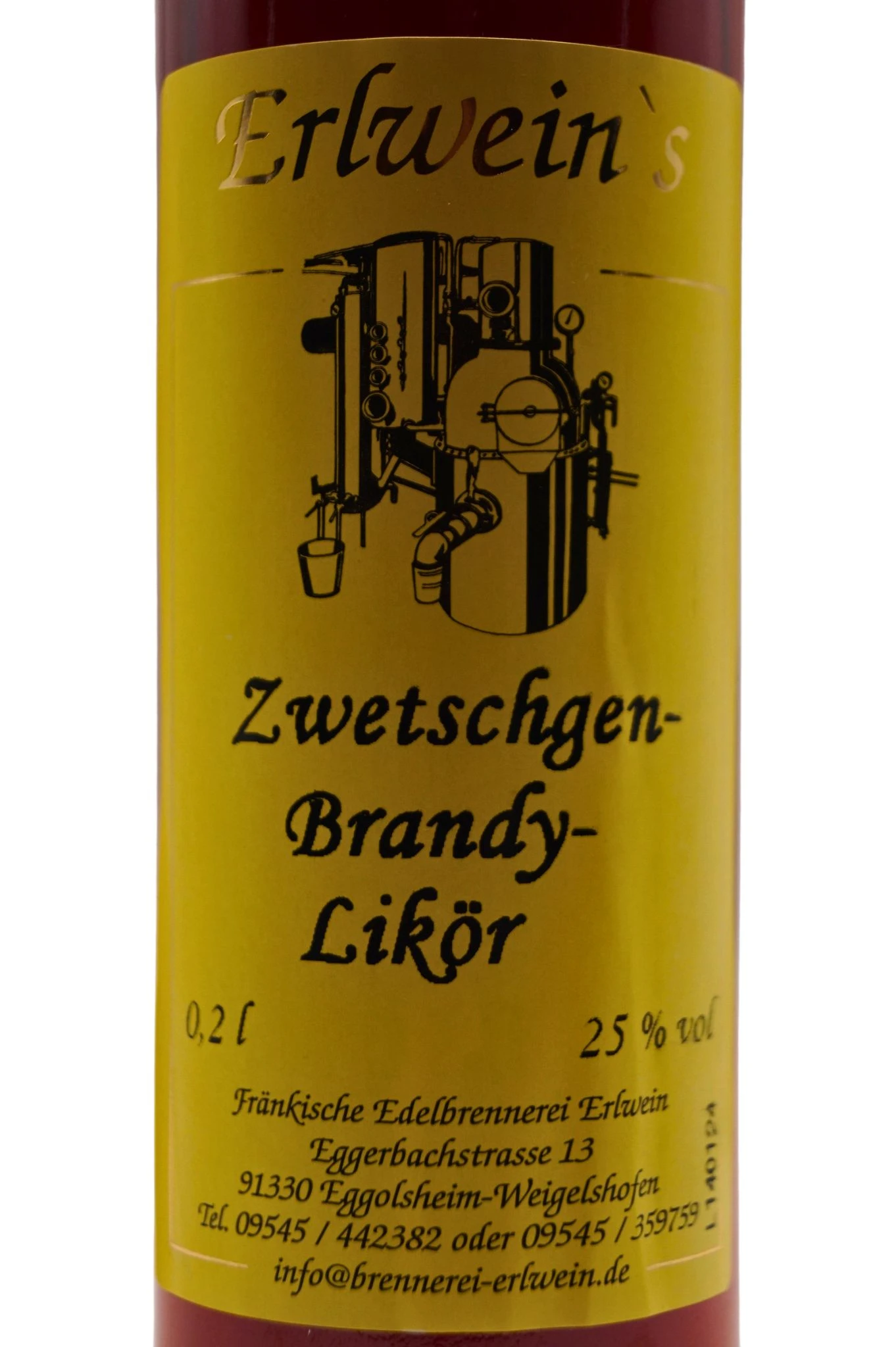 Fränkische Edelbrennerei Erlwein - Zwetschgen-Brandy-Likör 5 Fränkische Edelbrennerei Erlwein - Zwetschgen-Brandy-Likör - Image 3