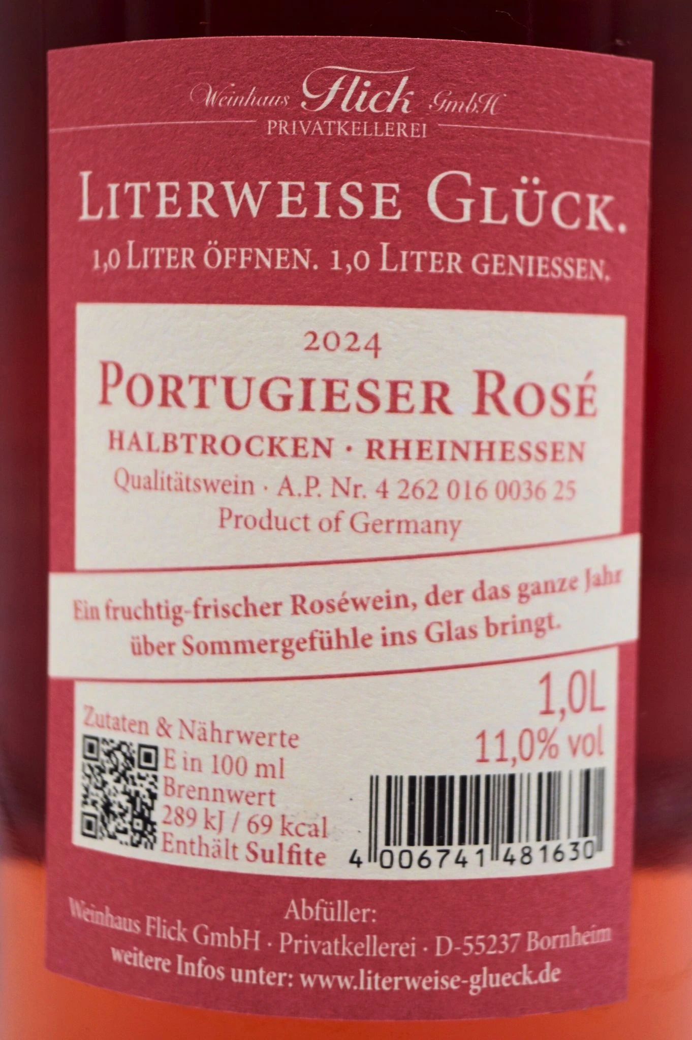 Weinhaus Flick - PORTUGIESER ROSÈ Literweise Glück 8 Weinhaus Flick - PORTUGIESER ROSÈ Literweise Glück - Image 6