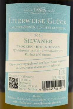 Weinhaus Flick - SILVANER Trocken Literweise Glück 14 Weinhaus Flick - SILVANER Trocken Literweise Glück -Der-Schnapsstodl FlickSilvaner3