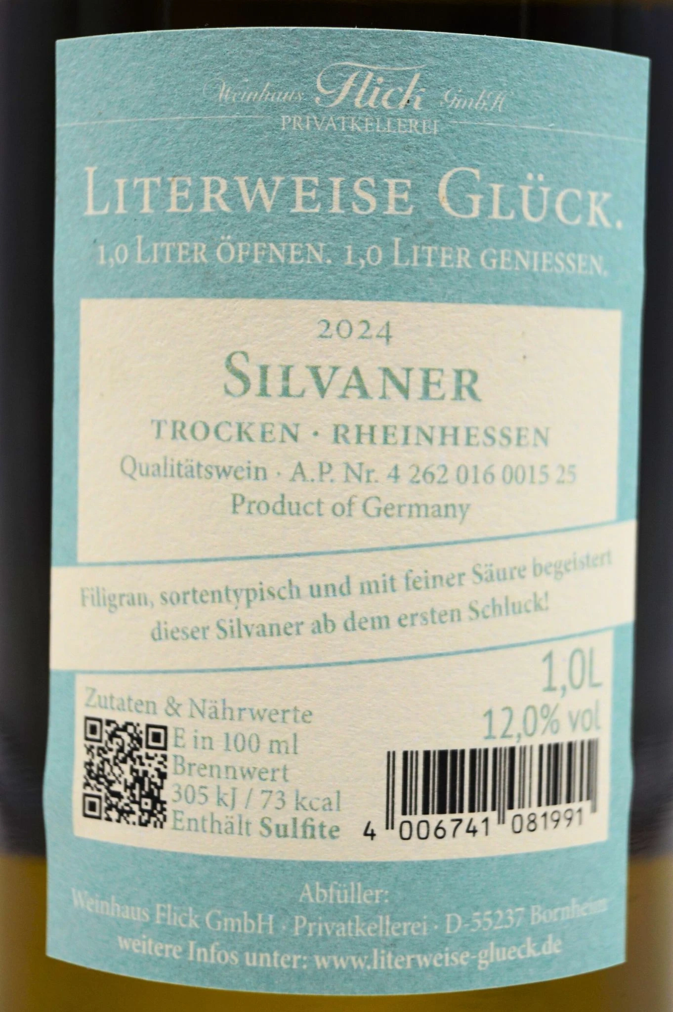 Weinhaus Flick - SILVANER Trocken Literweise Glück 8 Weinhaus Flick - SILVANER Trocken Literweise Glück - Image 6