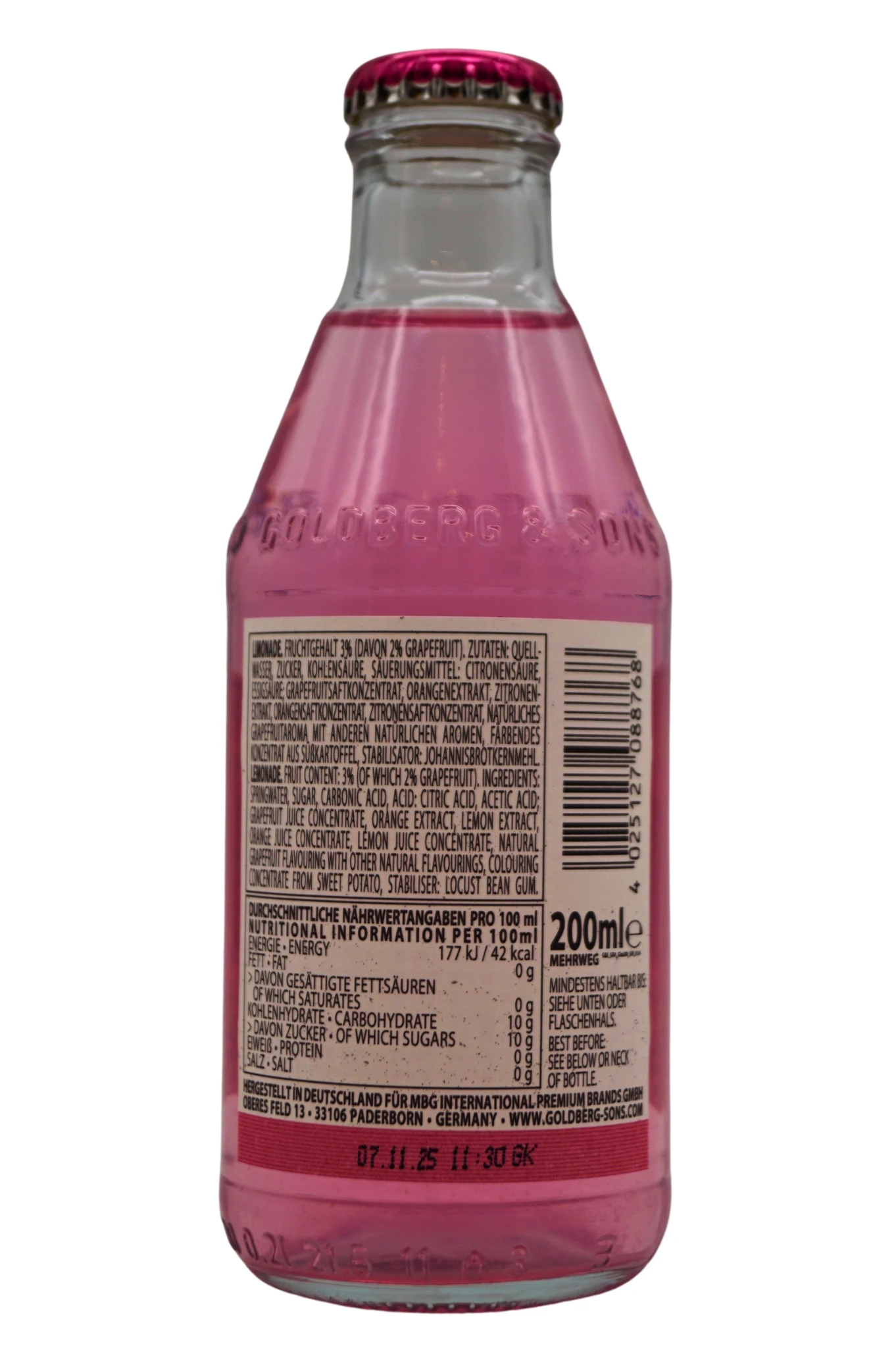 Goldberg & Sons - Pink Grapefruit Soda 5 Goldberg & Sons - Pink Grapefruit Soda - Image 3