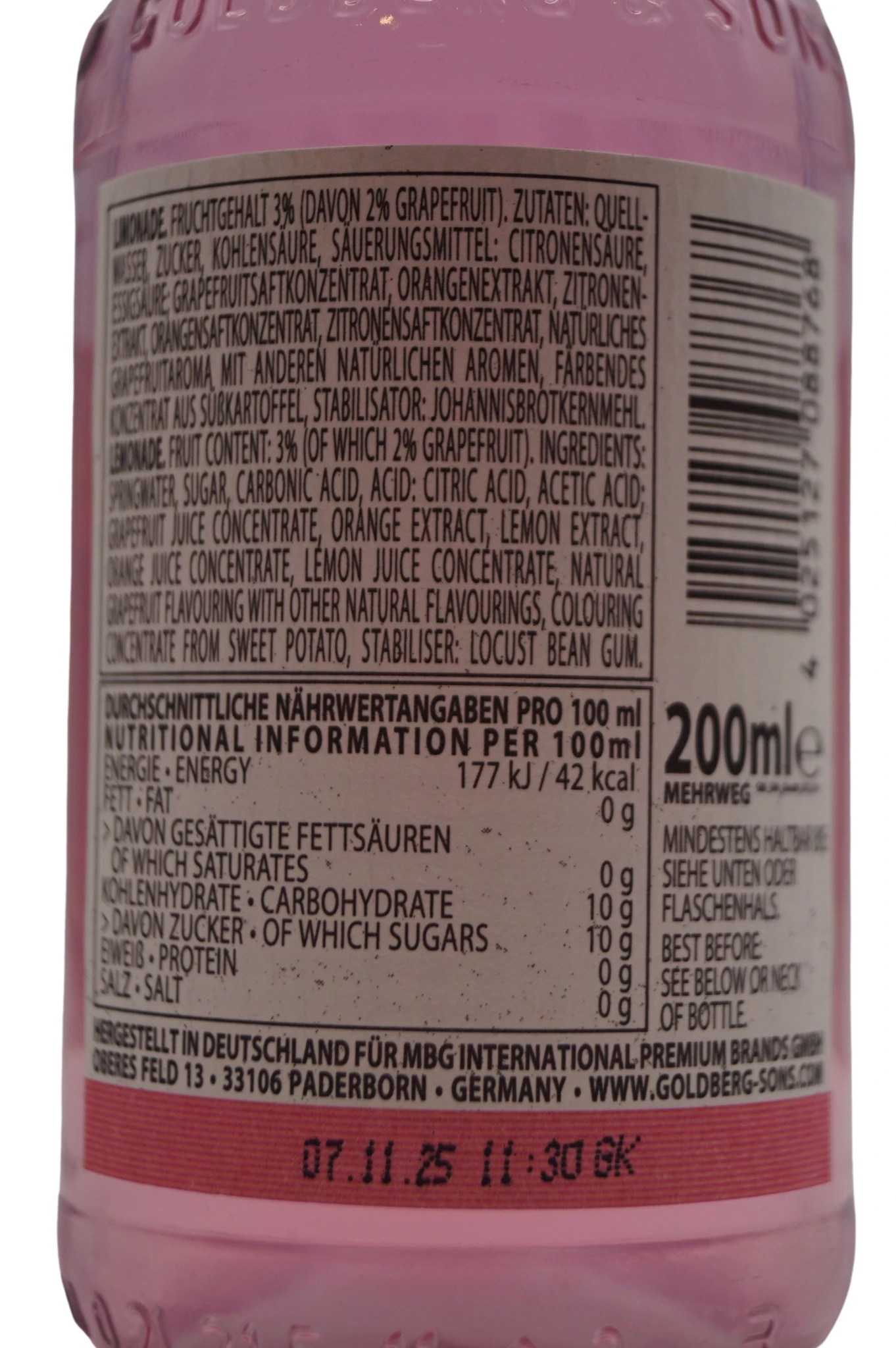 Goldberg & Sons - Pink Grapefruit Soda 7 Goldberg & Sons - Pink Grapefruit Soda - Image 5