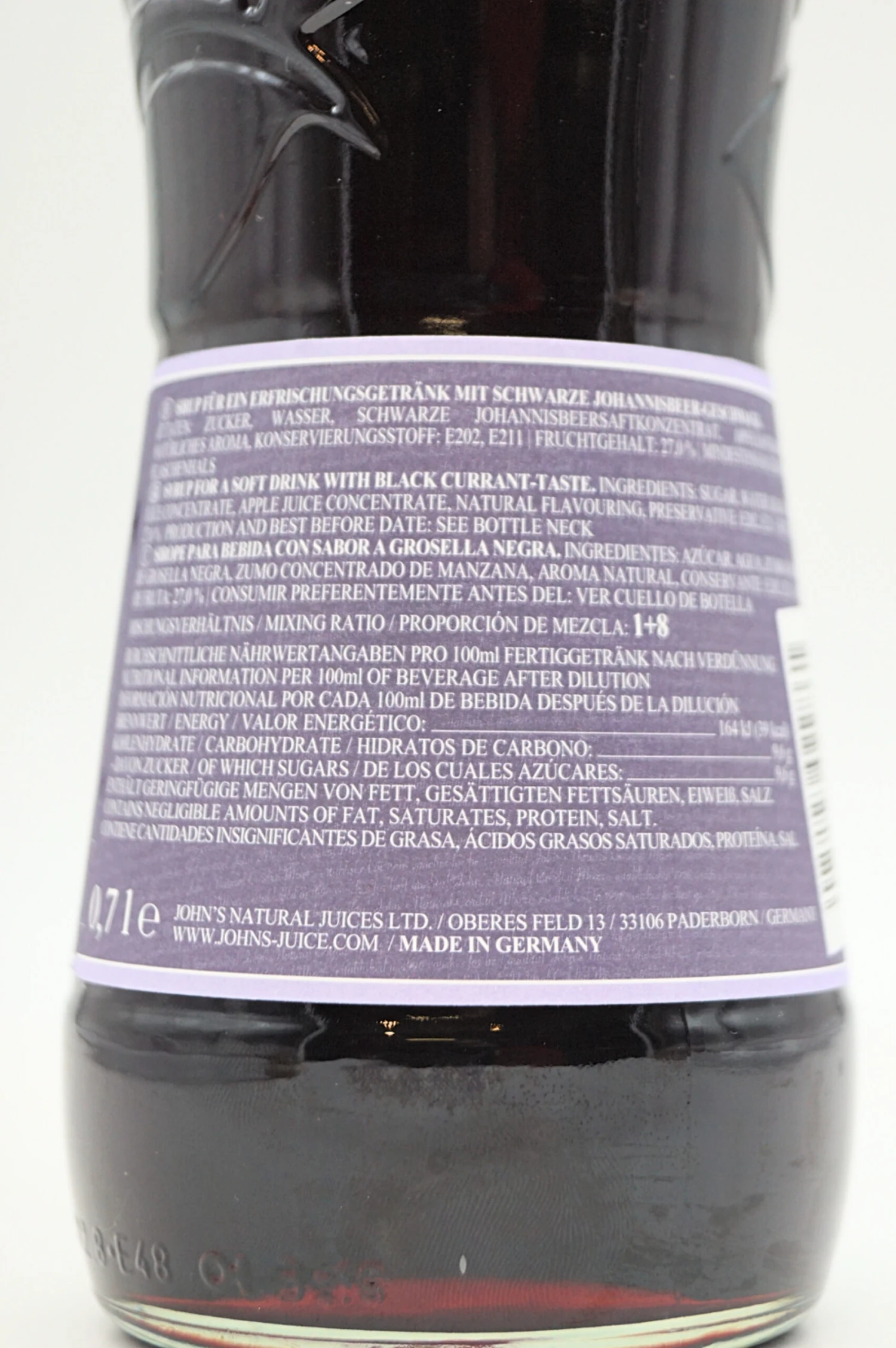 Johns - Cassis Sirup 6 Johns - Cassis Sirup - Image 4