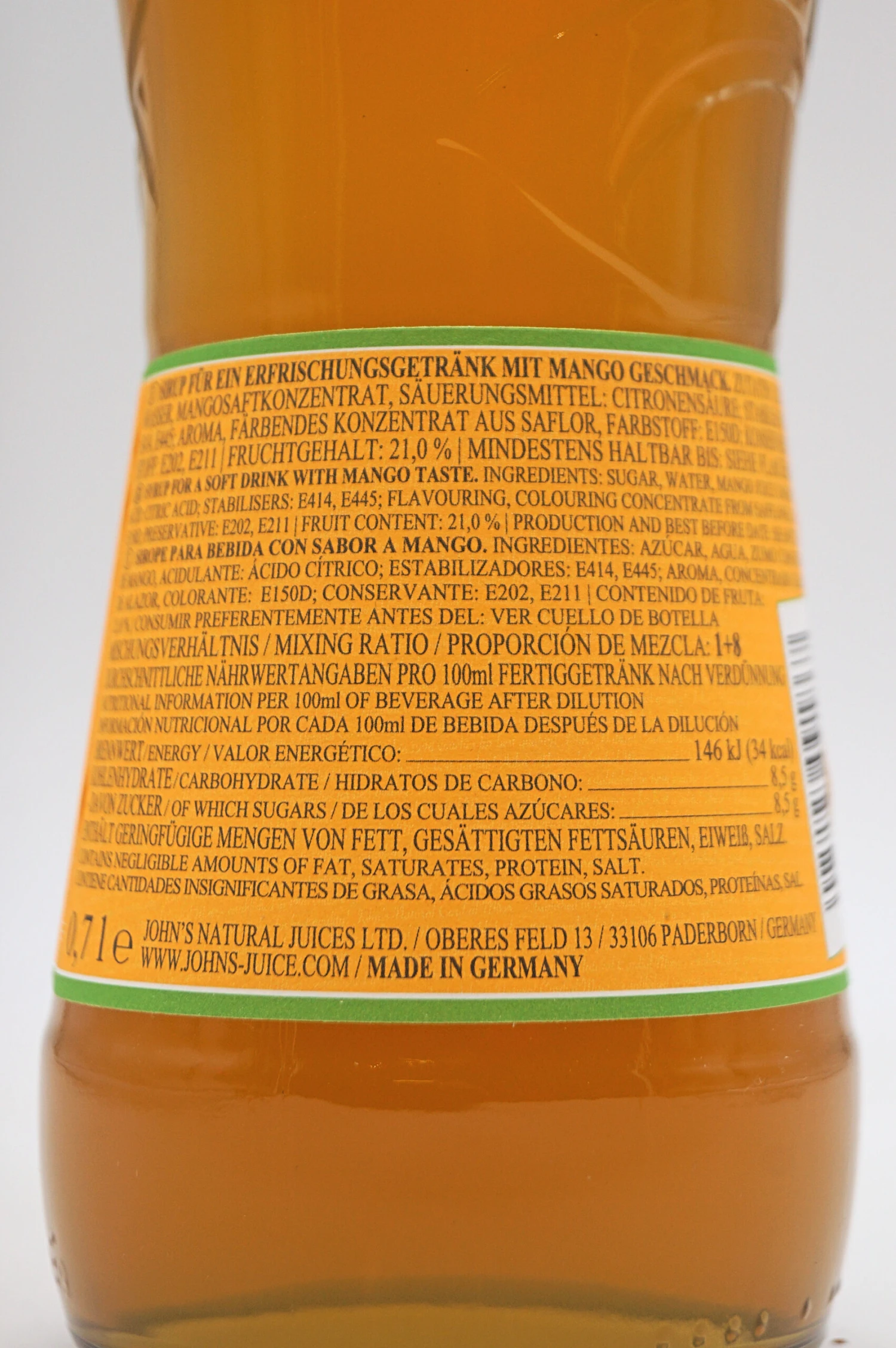 Johns - Mango Sirup 6 Johns - Mango Sirup - Image 4