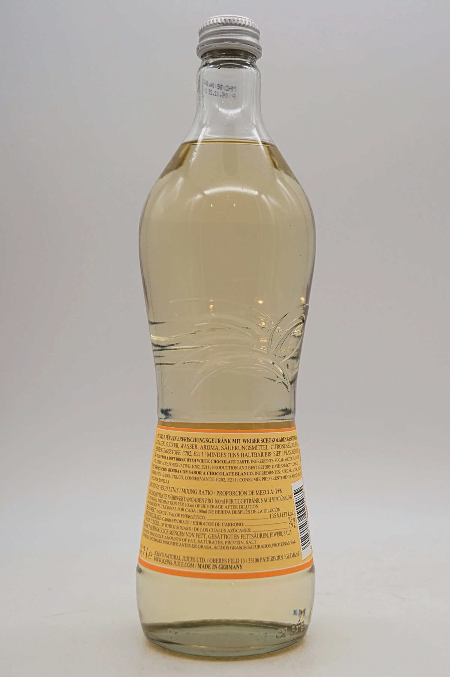 Johns - Weiße Schokolade Sirup 4 Johns - Weiße Schokolade Sirup - Image 2