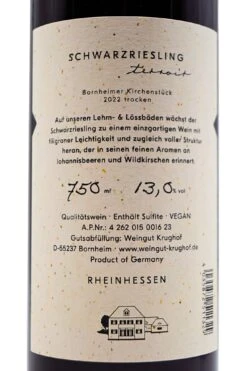 Weingut Krughof - SCHWARZRIESLING Trocken 2022 -Der-Schnapsstodl KrughofSchwarzriesling3