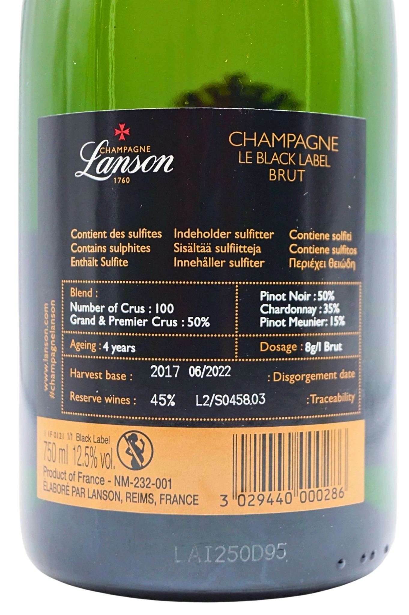 Lanson - Champagner Le Black Label Brut 6 X Fl. Sparset 7 Lanson - Champagner Le Black Label Brut 6 X Fl. Sparset - Image 5