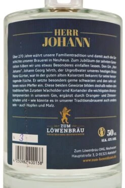 Zum Löwenbräu - Herr Johann Dry Gin -Der-Schnapsstodl LwenbruHerrJohann3