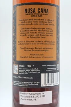 Nusa Cana - Tropical Island Dark Rum 10 Nusa Cana - Tropical Island Dark Rum -Der-Schnapsstodl NusaCanaDark3