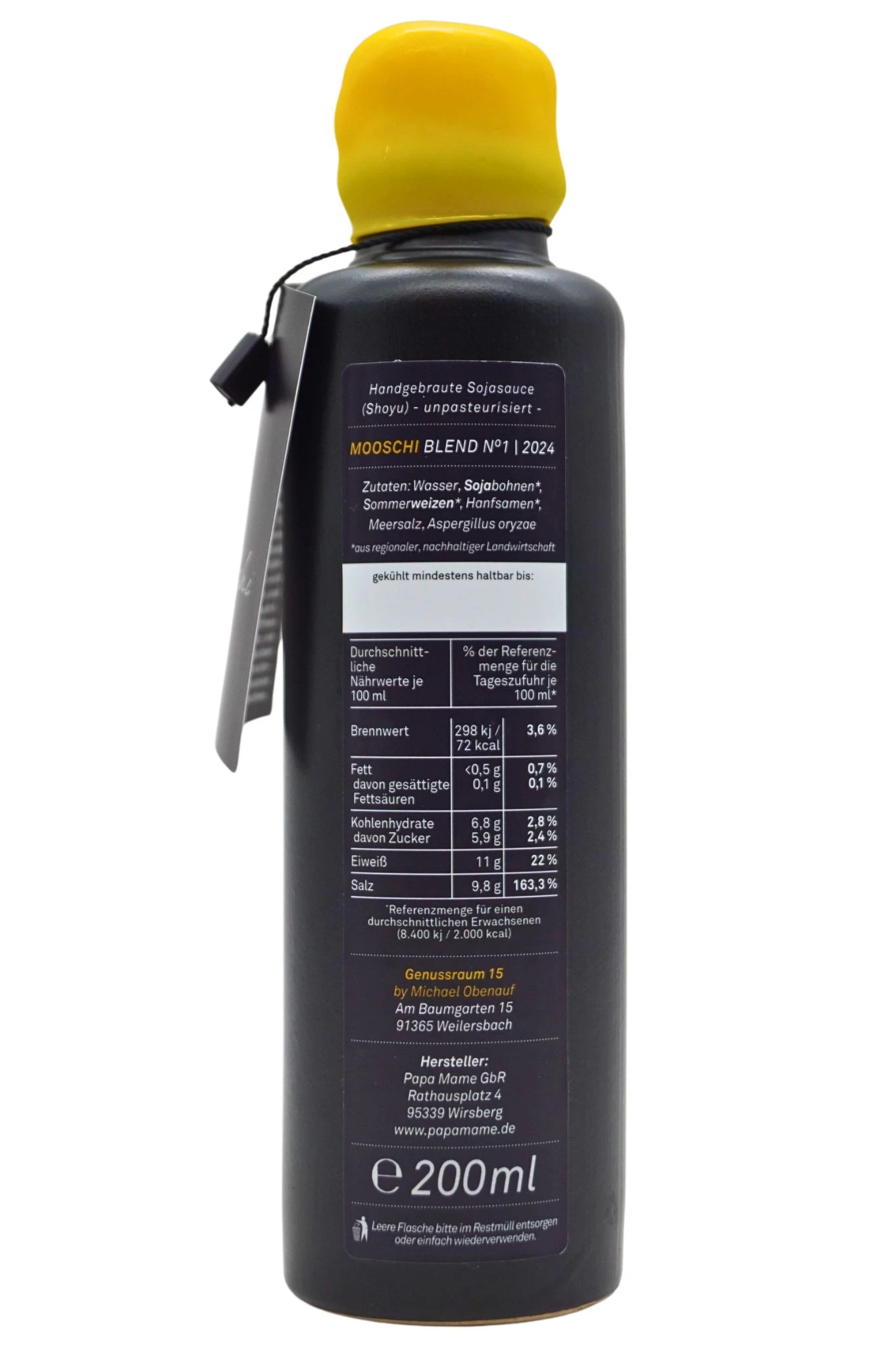 Papa Mame - Mooschi Hanfnuss Sojasauce 4 Papa Mame - Mooschi Hanfnuss Sojasauce - Image 2