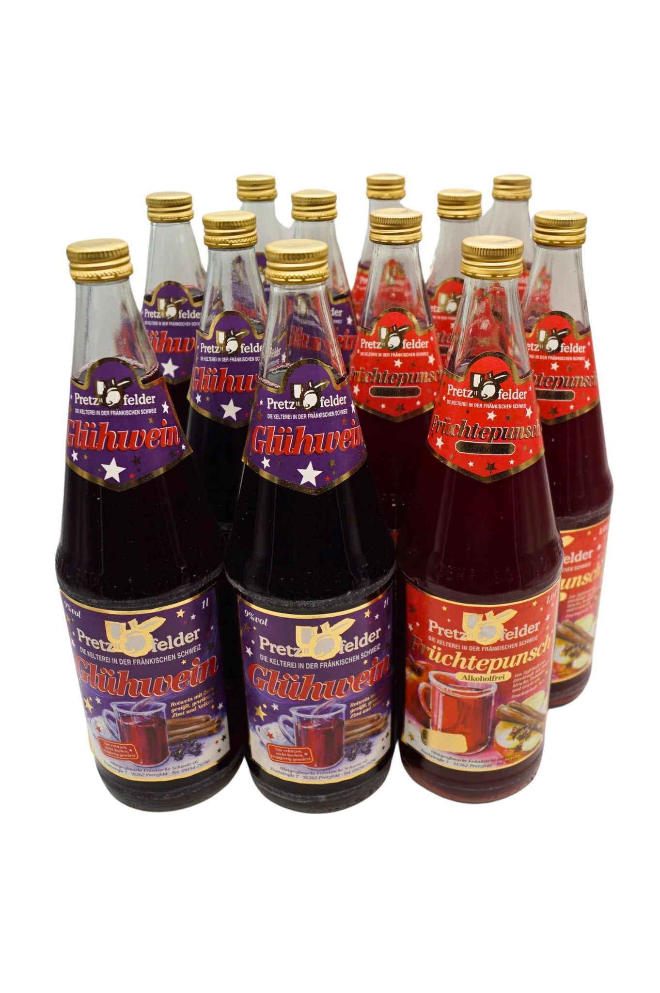 Kelterei Pretzfeld - Mix 6 X Glühwein Rot + 6 X Früchtepunsch 3 Kelterei Pretzfeld - Mix 6 X Glühwein Rot + 6 X Früchtepunsch