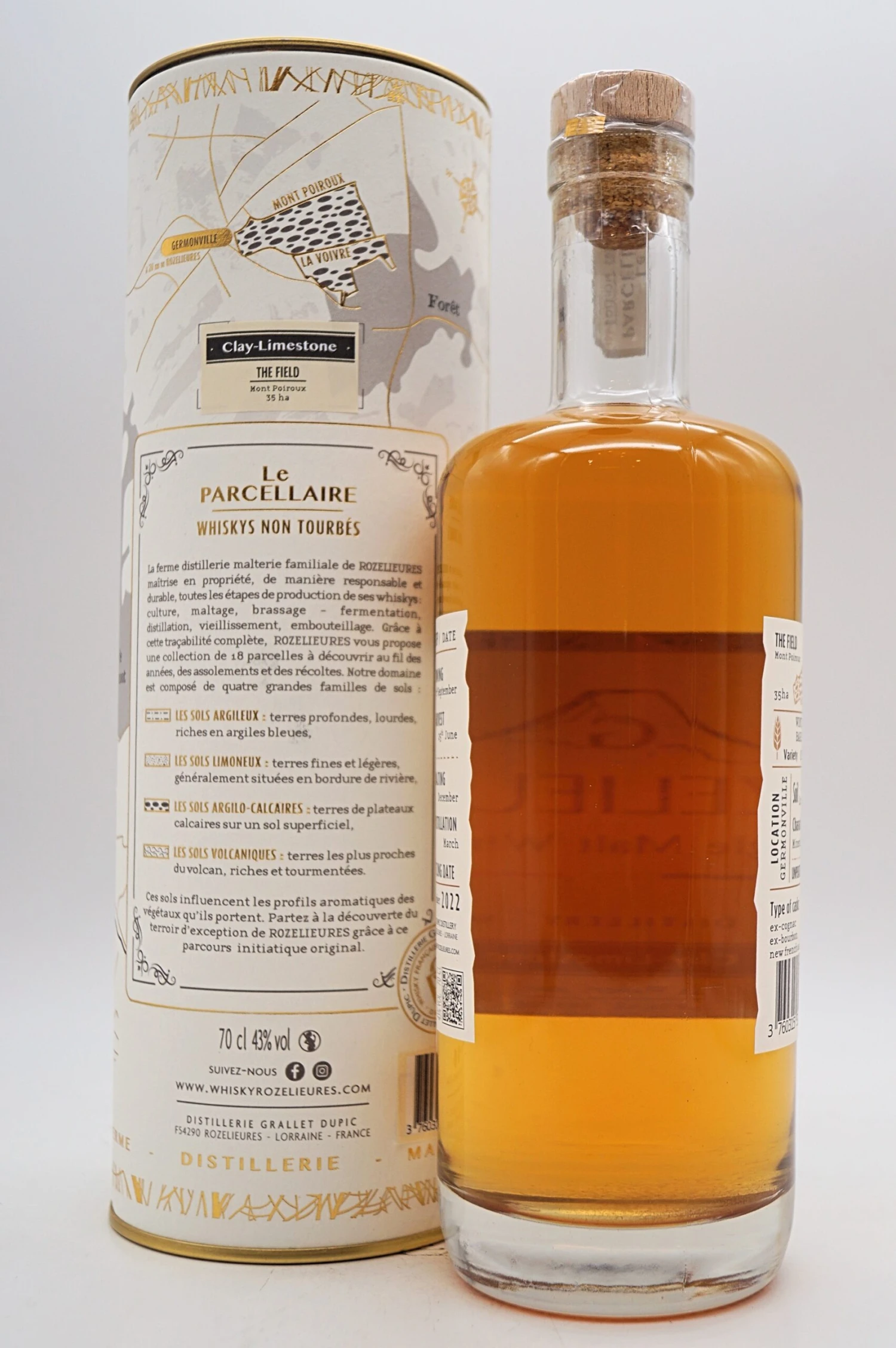 G. Rozelieures - Le Parcellaire Clay Limestone Single Malt Whisky 4 G. Rozelieures - Le Parcellaire Clay Limestone Single Malt Whisky - Image 2
