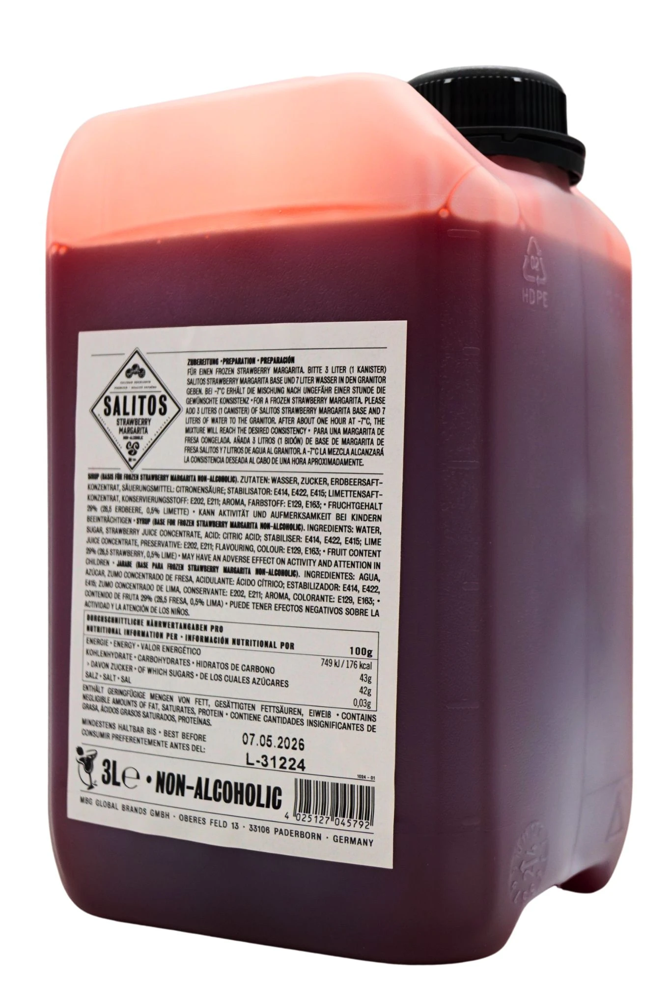 Salitos - Strawberry Margarita Alkoholfrei 3 Salitos - Strawberry Margarita Alkoholfrei