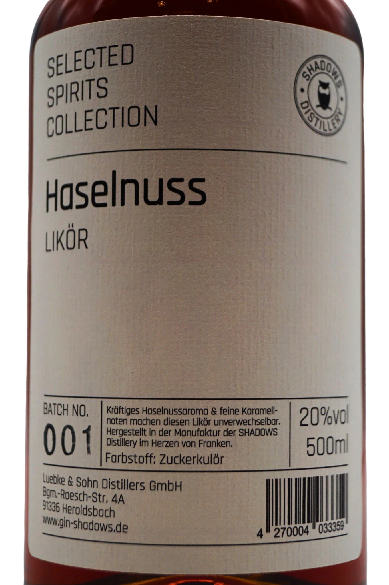 Shadows - Haselnuss Likör 5 Shadows - Haselnuss Likör - Image 3
