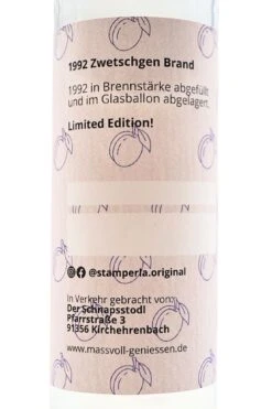 Stamperla - 1992 Zwetschgenbrand 11 Stamperla - 1992 Zwetschgenbrand -Der-Schnapsstodl Stamperla1992Zwetschgenbrand3