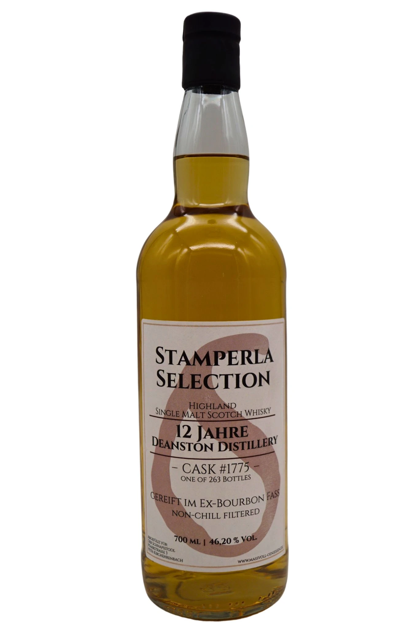 Stamperla - 12 Jahre Deanston Ex-Bourbon Fass Cask #1775 Highland Single Malt Whisky 2 Stamperla - 12 Jahre Deanston Ex-Bourbon Fass Cask #1775 Highland Single Malt Whisky