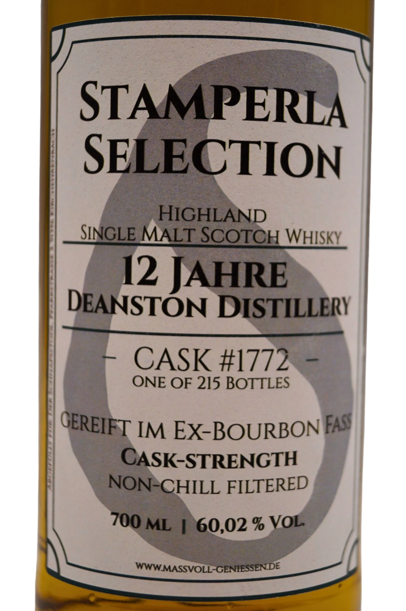 Stamperla - 12 Jahre Deanston Ex-Bourbon Fass Cask #1772 Cask-Strength Highland Single Malt Whisky 4 Stamperla - 12 Jahre Deanston Ex-Bourbon Fass Cask #1772 Cask-Strength Highland Single Malt Whisky - Image 3