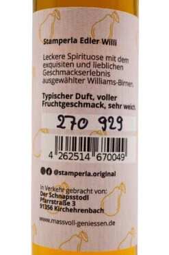Stamperla - Edler Willi -Der-Schnapsstodl StamperlaEdlerWilli3