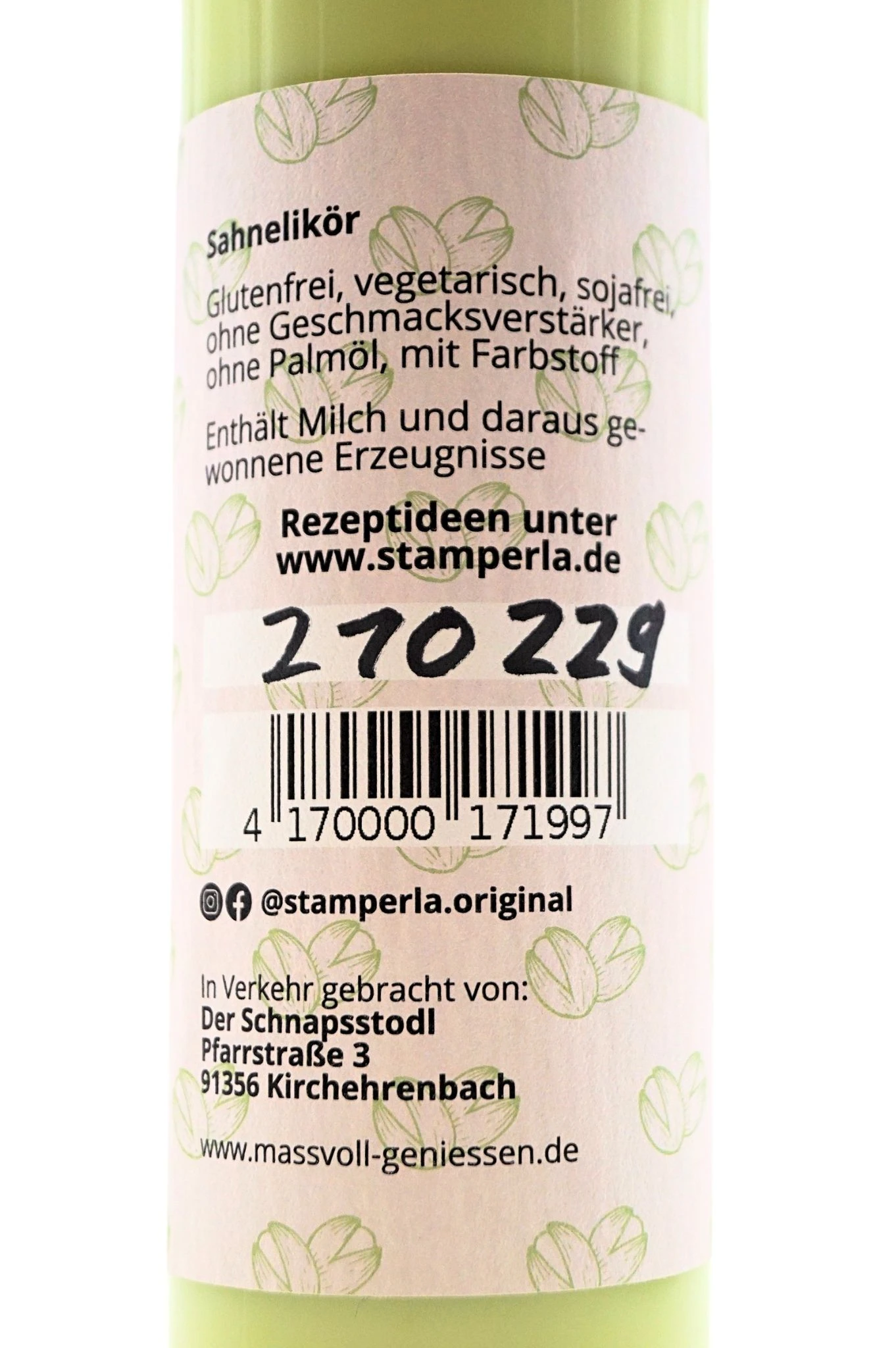 Stamperla - Pistazien Sahnelikör 6 Stamperla - Pistazien Sahnelikör - Image 4