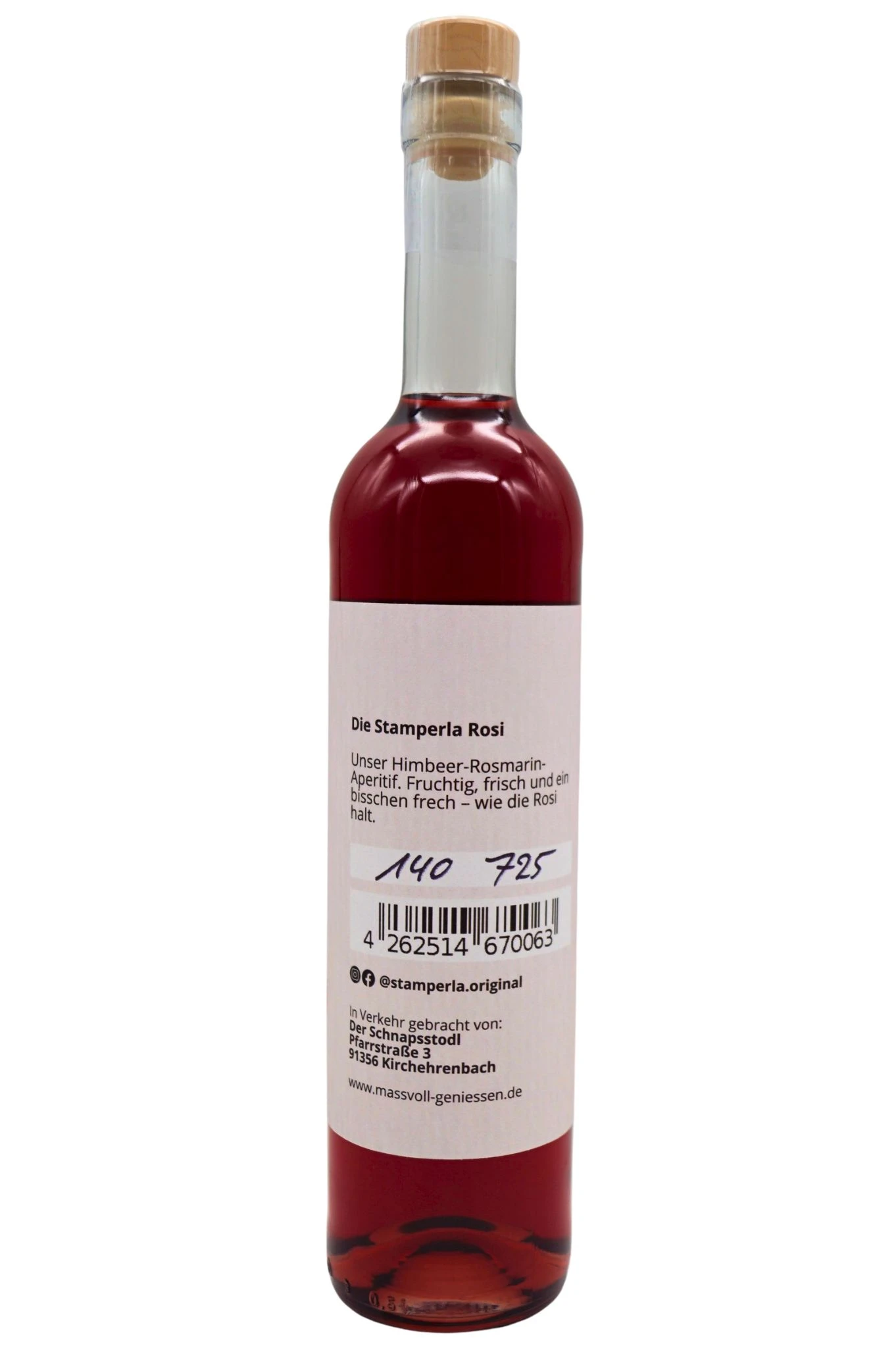 Stamperla - "Rosi" Himbeer-Rosmarin Aperitif 4 Stamperla - "Rosi" Himbeer-Rosmarin Aperitif - Image 2