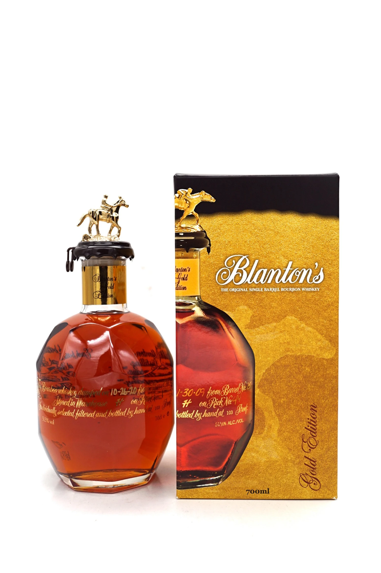 Blantons - Gold Edition The Original Single Barrel Bourbon Whiskey 3 Blantons - Gold Edition The Original Single Barrel Bourbon Whiskey