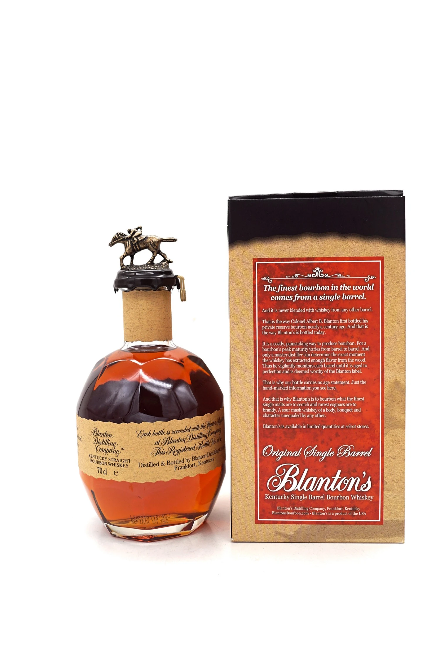 Blantons - The Original Single Barrel Bourbon Whiskey 4 Blantons - The Original Single Barrel Bourbon Whiskey - Image 2