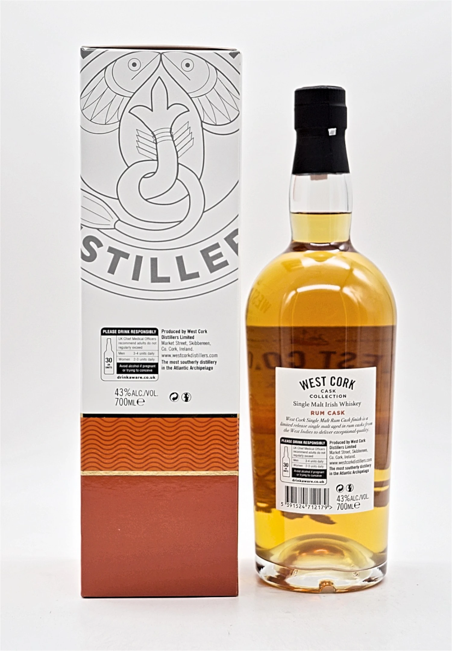 West Cork - 12 Jahre Rum Cask Single Malt Irish Whiskey 4 West Cork - 12 Jahre Rum Cask Single Malt Irish Whiskey - Image 2