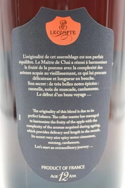 Lecompte - 12 Ans Calvados 12 Lecompte - 12 Ans Calvados -Der-Schnapsstodl dsc01321