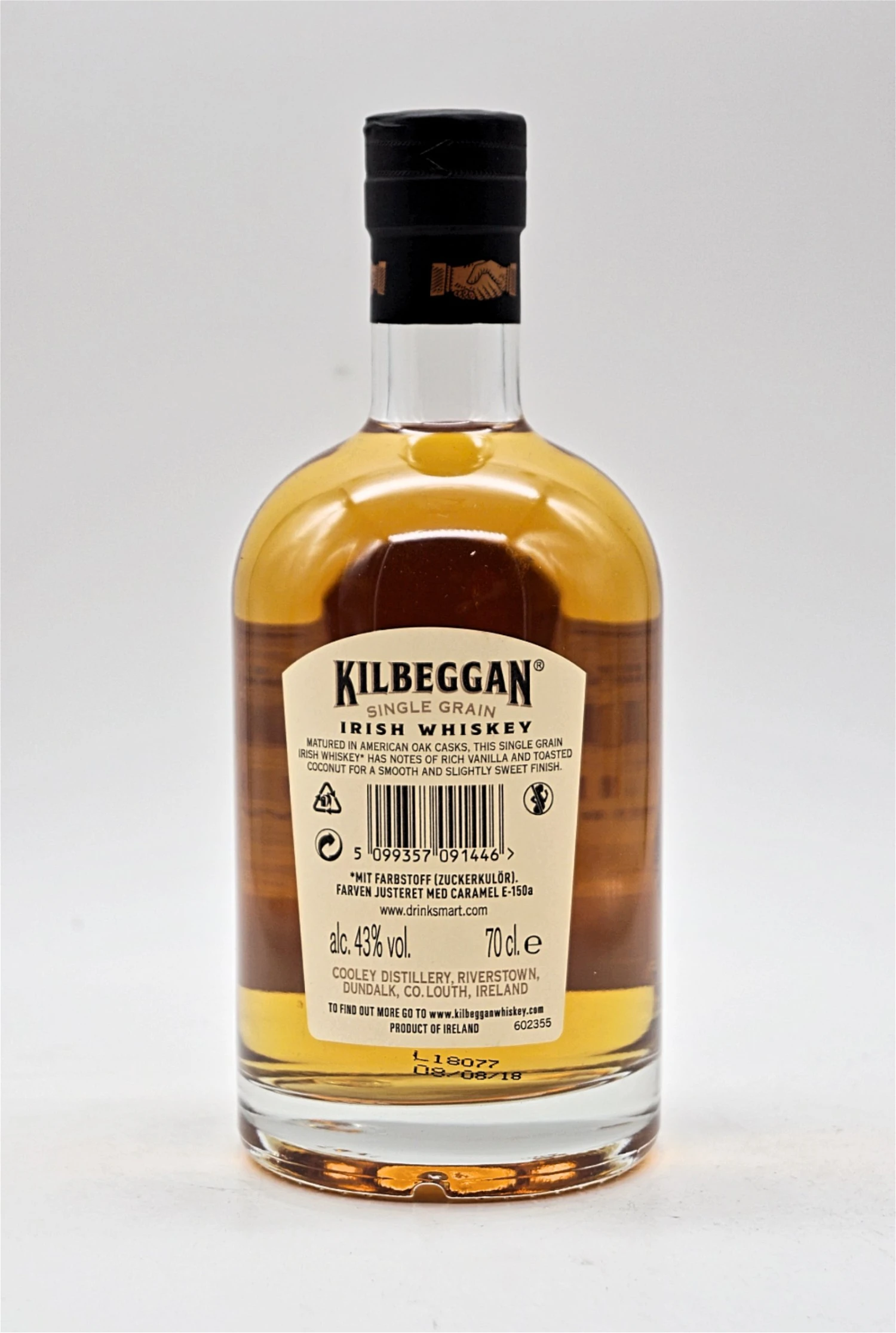 Kilbeggan - Single Grain Irish Whiskey 4 Kilbeggan - Single Grain Irish Whiskey - Image 2