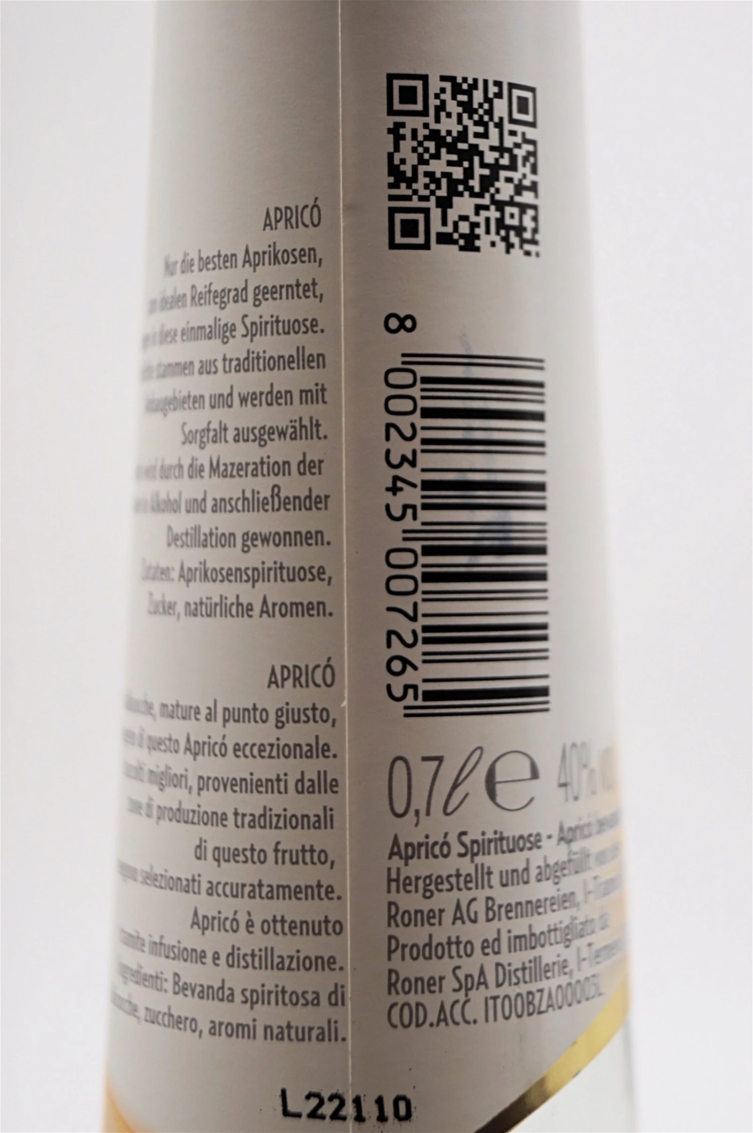 Roner - Aprico Spirituose 6 Roner - Aprico Spirituose - Image 4