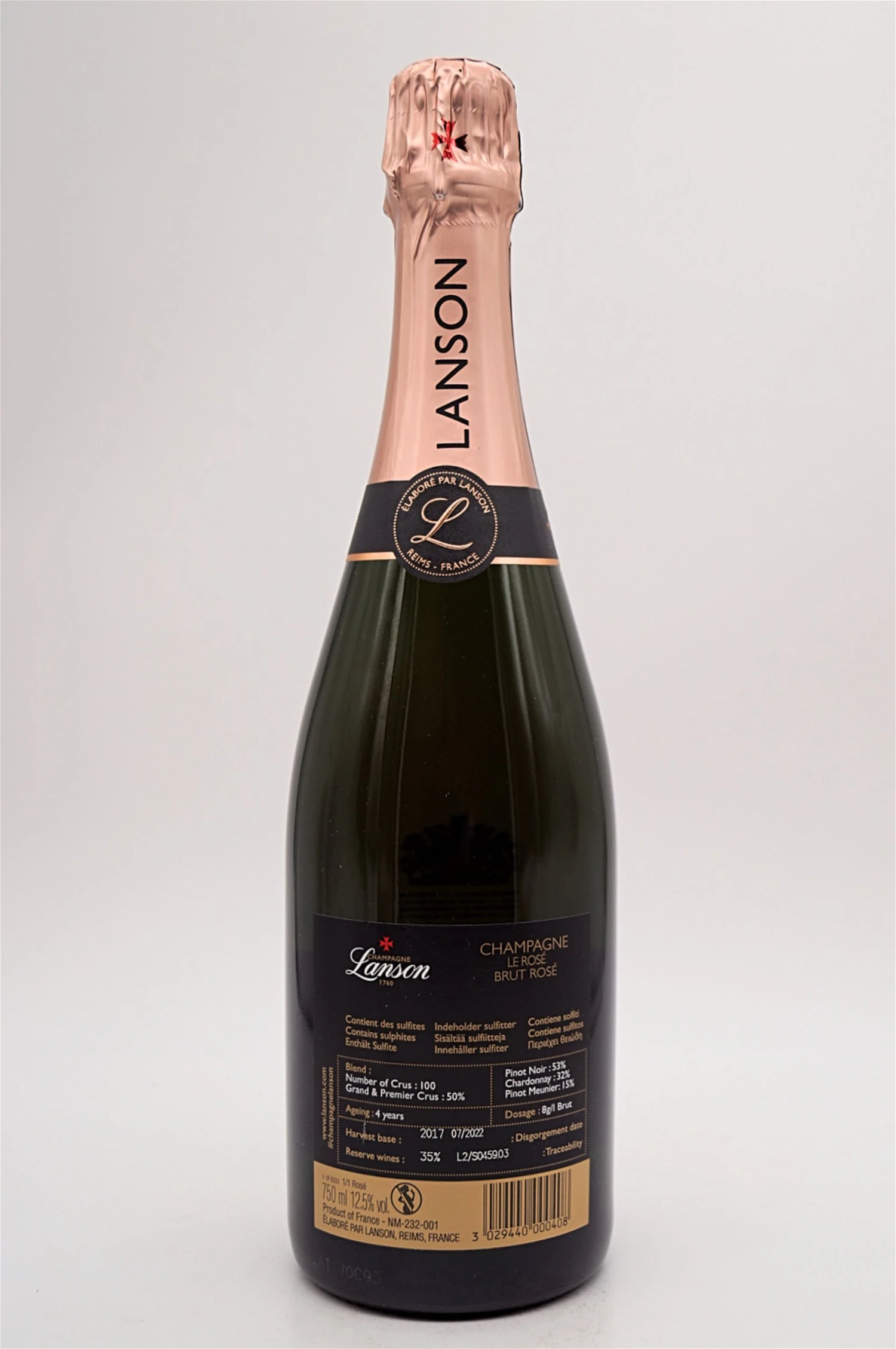 Lanson - Champagner Rose Label Brut 6 X Fl. Sparset 5 Lanson - Champagner Rose Label Brut 6 X Fl. Sparset - Image 3