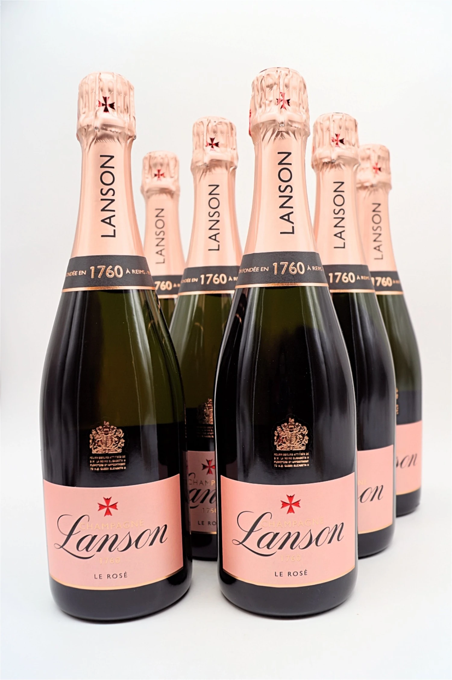 Lanson - Champagner Rose Label Brut 6 X Fl. Sparset 3 Lanson - Champagner Rose Label Brut 6 X Fl. Sparset