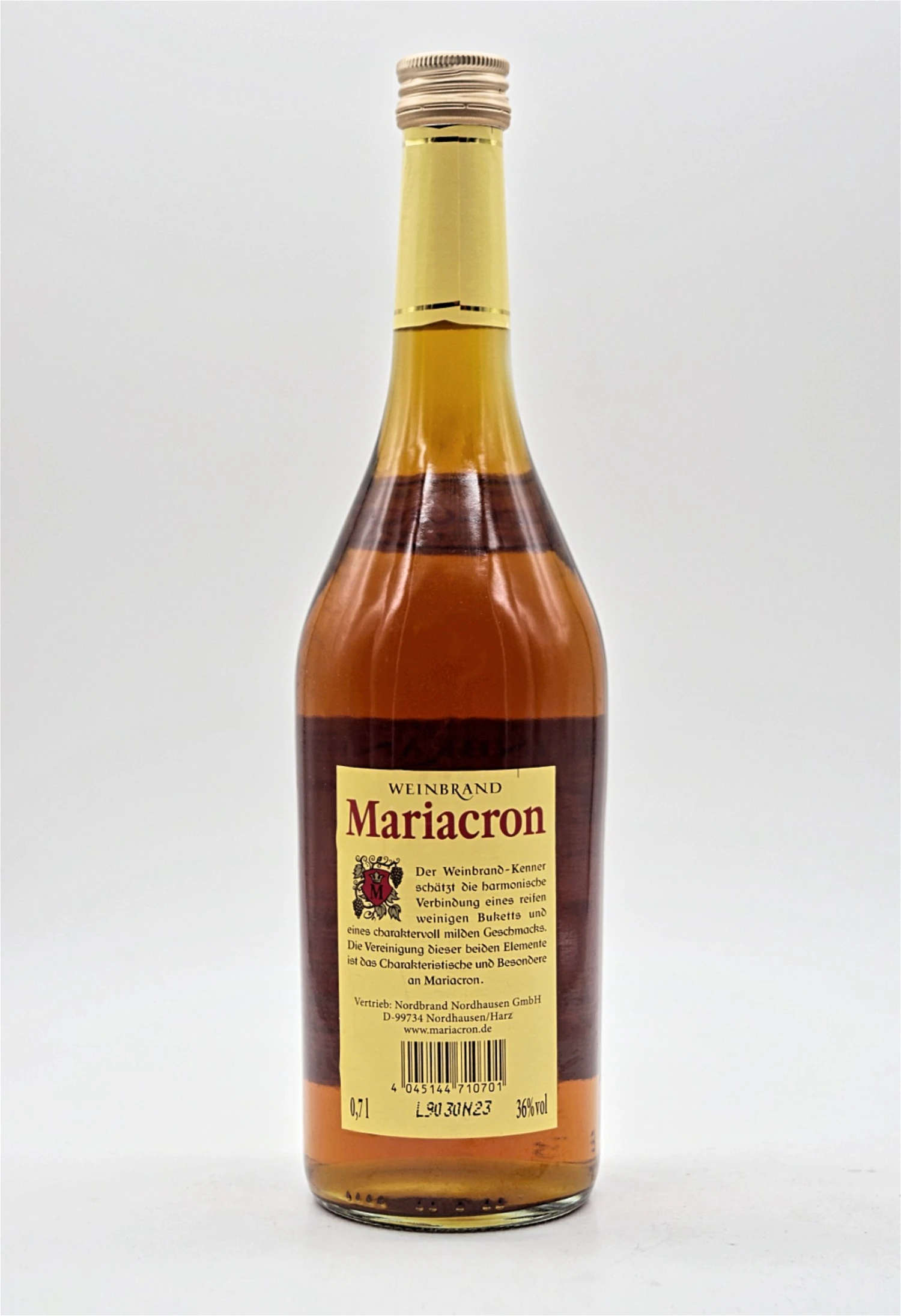 Mariacron - Weinbrand Charaktervoll Mild 4 Mariacron - Weinbrand Charaktervoll Mild - Image 2