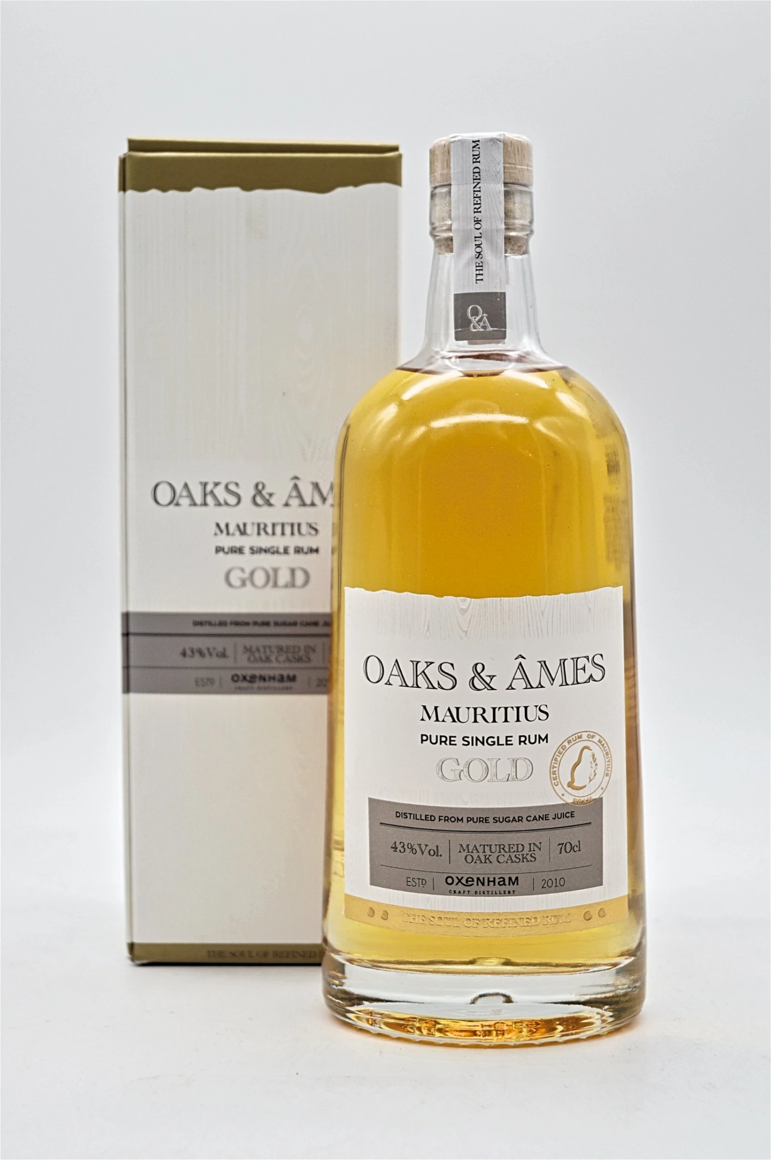 Oaks & Ames - Gold Mauritius Pure Single Rum 3 Oaks & Ames - Gold Mauritius Pure Single Rum